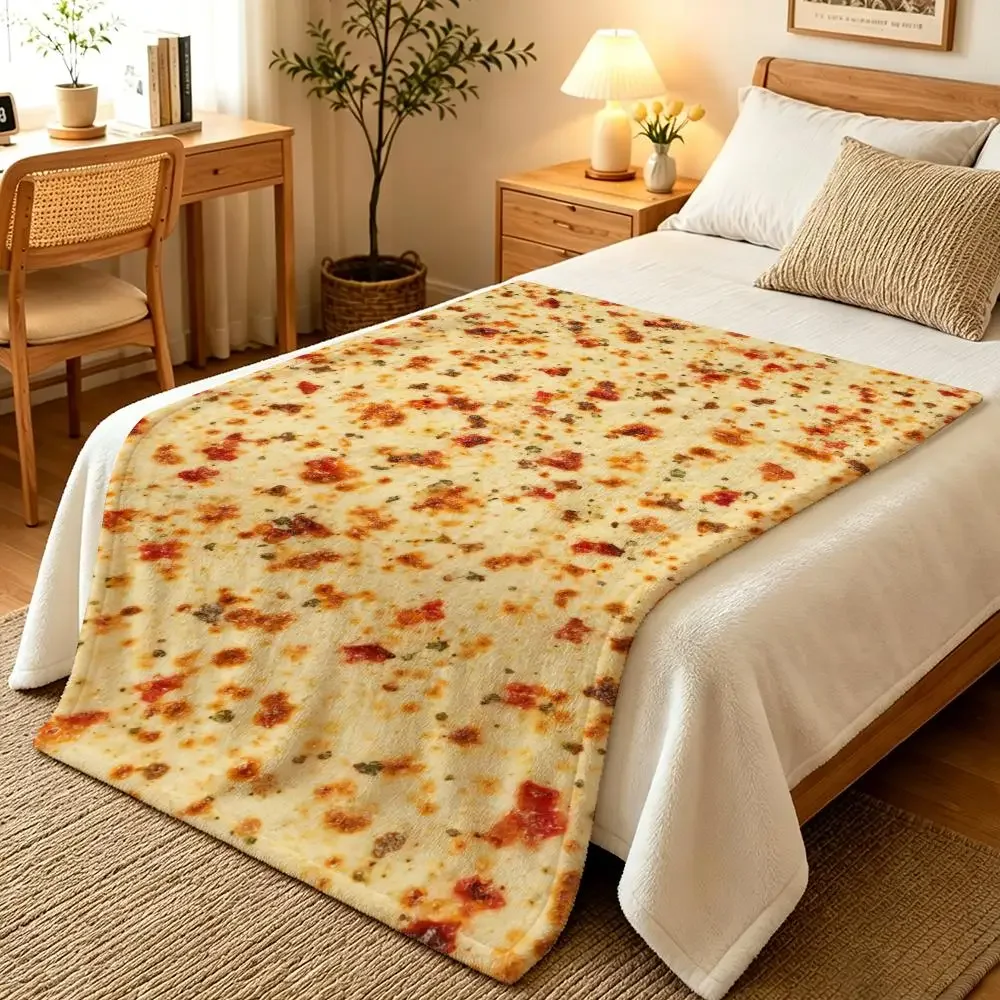 delicious food Throw Blankets Soft Warm Flannel Blanket Bedding for Bed Living room Home Sofa