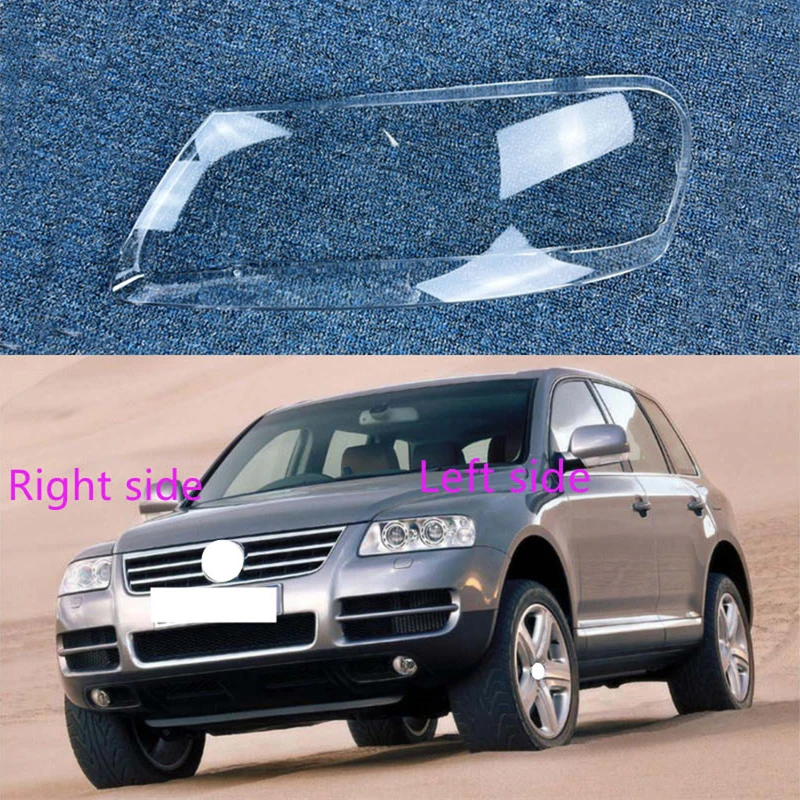 Dla Volkswagen VW Touareg 2003 2004 2005 2006 Osłona reflektora samochodowego Osłona reflektora Soczewka reflektora Szkło reflektora