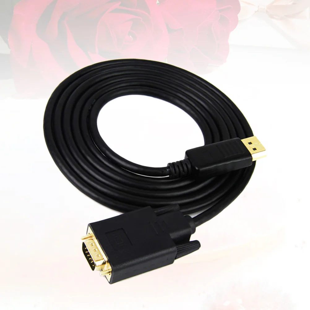 

to Vga Adapter Cable 1920x1080 Resolution Gold Plated Connectors Oxygen Free Copper Enhanced Shielding for Gaming Education