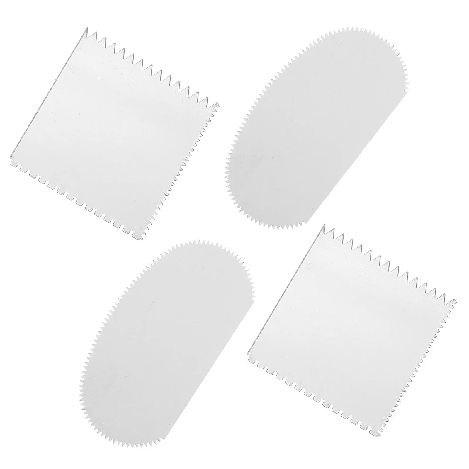 

4 Pcs Serrated Scraper Stainless Steel Sculpture Carving Tools Clay Molding Pottery Craft Accessories DIY Supplies