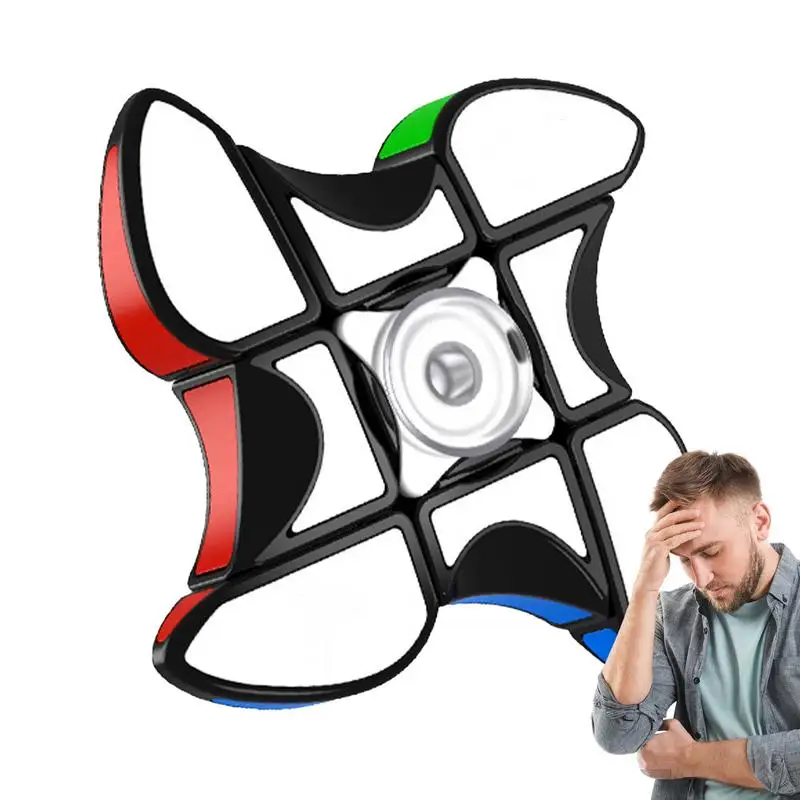 

Spinner Puzzle Speedcube Fingertip Gyro 2 In 1 Puzzle Toys Antistress Fidget Spinner Cube Puzzle Cube Toy 133