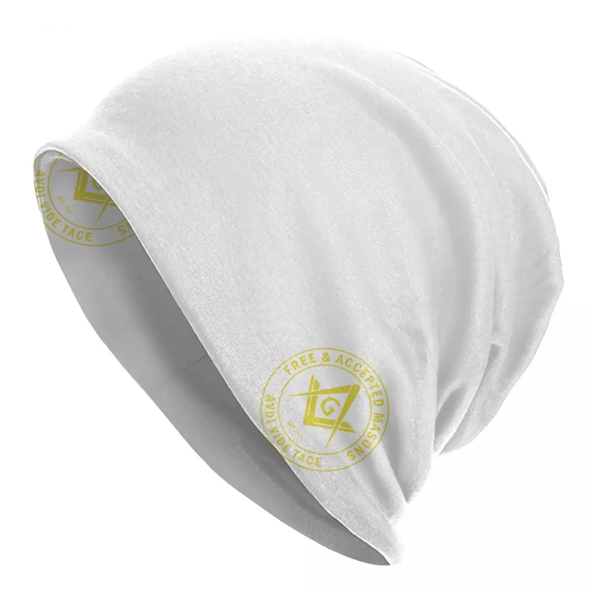 Custom Free Accepted Masons Masonic Freemason Bonnet Hats Hip Hop Knitting Hat For Men Women Winter Warm Skullies Beanies Caps