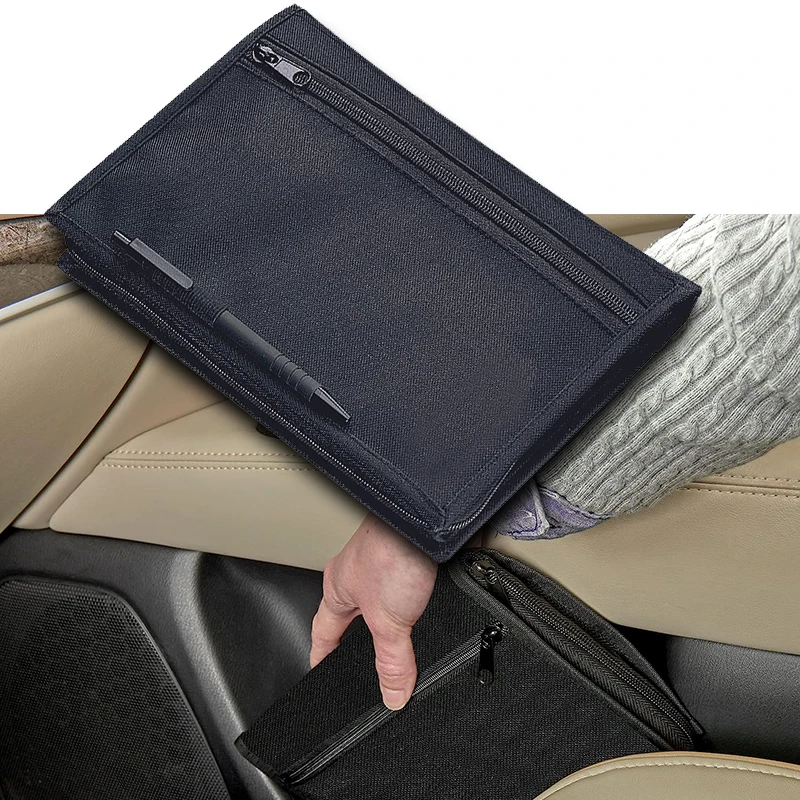 Oxford Car Driver License Case Larger Capacity Card Holder Wallet Document Storage Bag Car Registration Insurance Organizer Bag