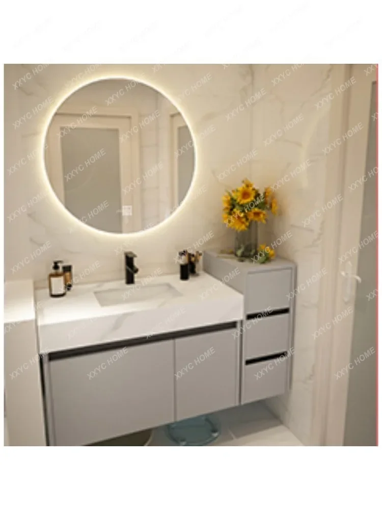 Stainless Steel Paint Bathroom Cabinet Combination Bathroom Table Toilet Hand Washing Wash Basin Ceramic Whole Washbin