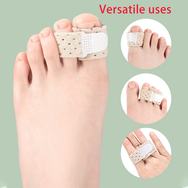 pexmen 1/2/5/10Pcs Hammer Toe Straightener Broken Toe Wraps Toe Splints for Crooked Toes Curled Toes Bent Toes