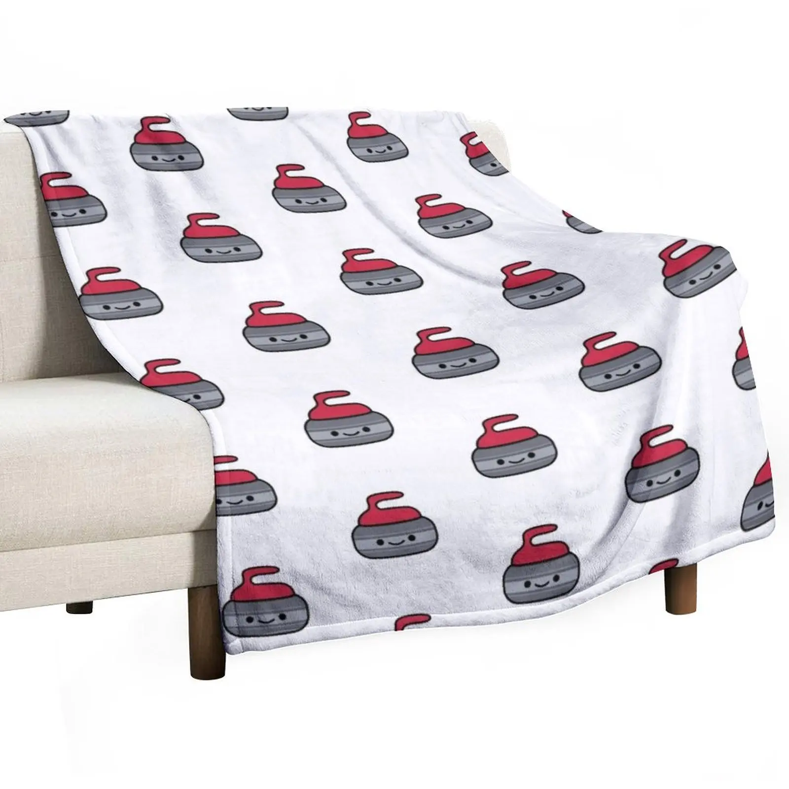 Curling Puck Throw Blanket Luxury Brand Soft Beds Plaid Luxury Thicken Stuffeds Sofa Quilt Blankets