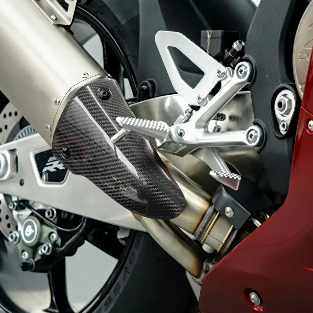 Carbon Fiber Motorcycle Exhaust Thermal Insulation Protection Cover for ZXMOTO 8200RR 2026
