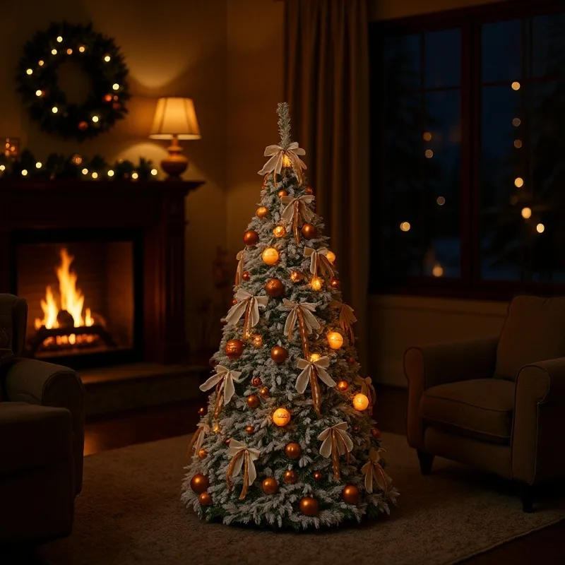 

Складная рождественская елка, реалистичный ПВХ флокированный праздничный декор, большой дисплей, рождественская елка для торговых центров, украшения для домашнего фестиваля