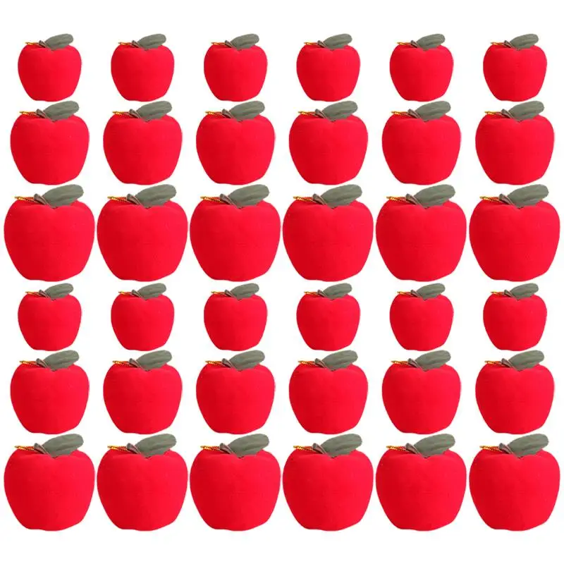 36pcs Xmas Tree Hanging Ornaments Hanging Pendants Xmas Hanging Decor Party Ornaments Christmas Tree Party Decor Foam Red