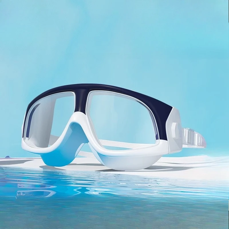 

Waterproof and anti-fog high definition swimming goggles large frame diving swimming glasses men's and women's equipment