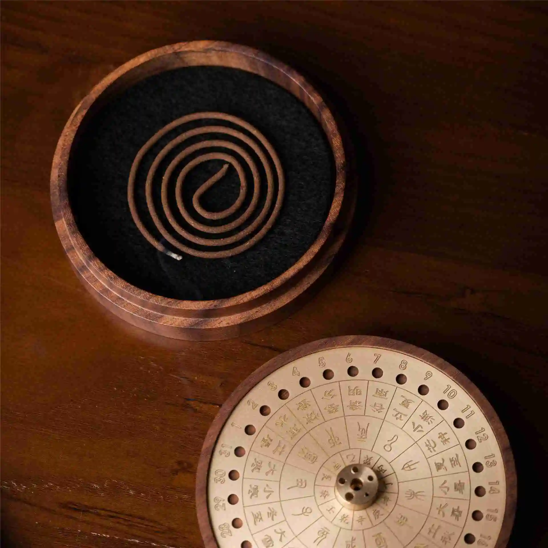 

Wooden Creative Incense Burner, Chinese Home Zen Ornament, Portable Incense Insertion, Multi functional Solid Wood Sandalwood