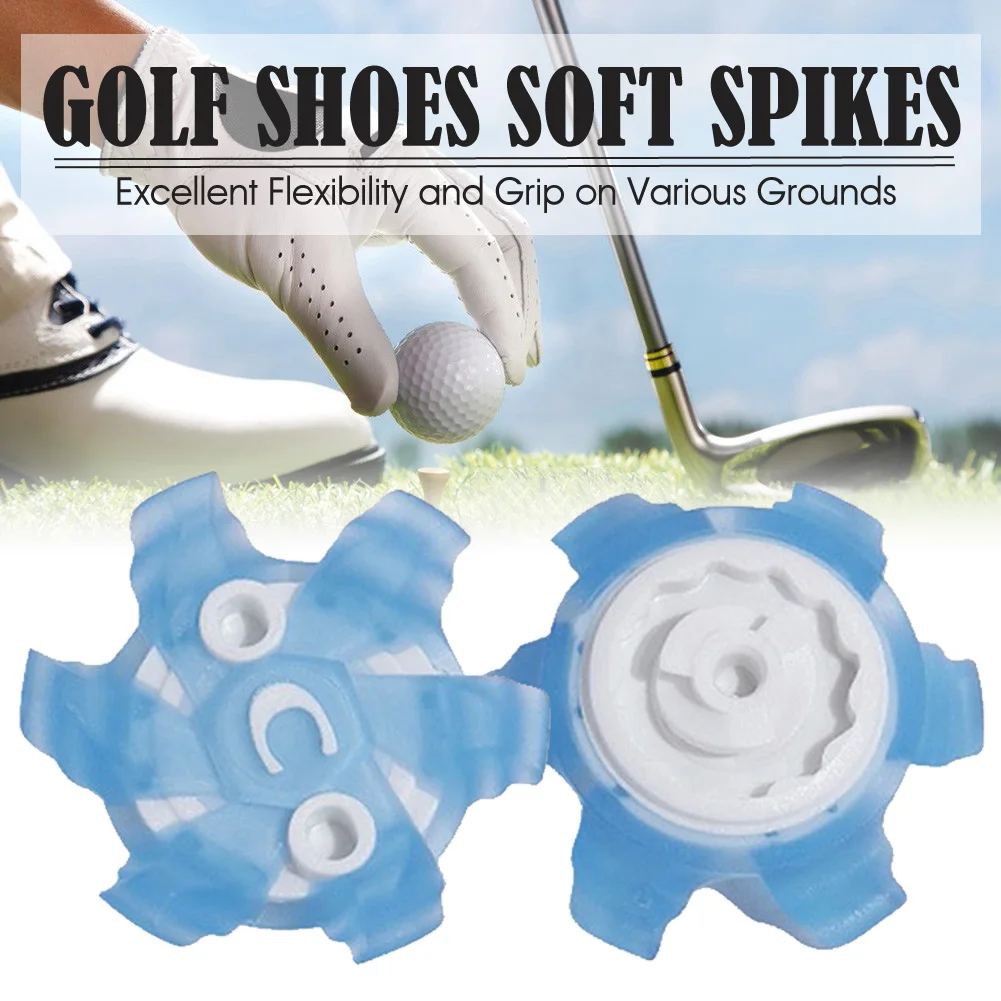 14PCS Golf Shoes Spikes Pins Cleats Fast Twist Screw Anti Skid Golf spikes Replacement Set Golf Training Accessories