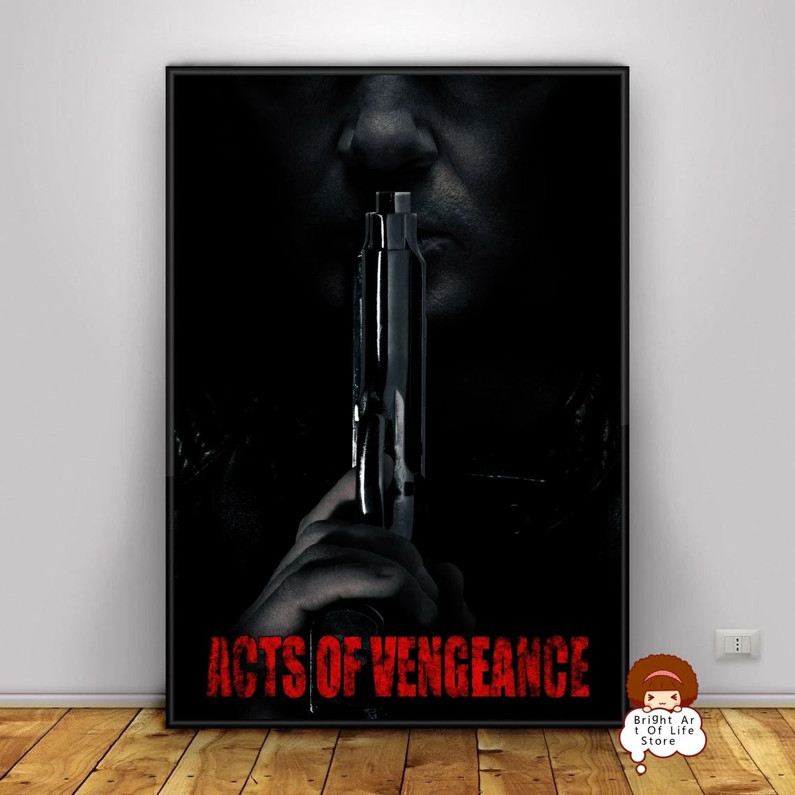 

Acts of Vengeance (2017) Movie Poster Classic Art Photo Canvas Print Home Decor Wall Art (Unframed)