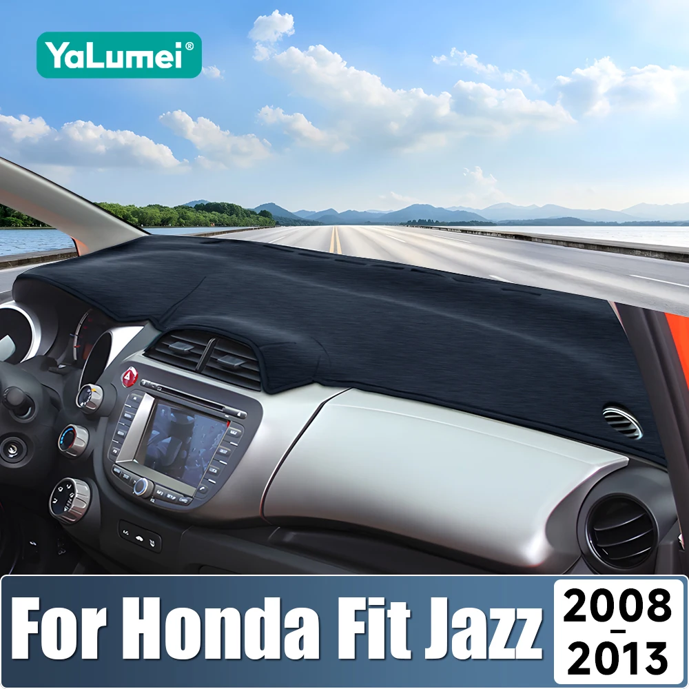 Armaturenbrettabdeckung für Honda Fit Jazz MK2 2008 2009 2010 2011 2012 2013 GE6 GE7 GE8 GE9 Armaturenbrett-Sonnenschutzmatte Zubehör