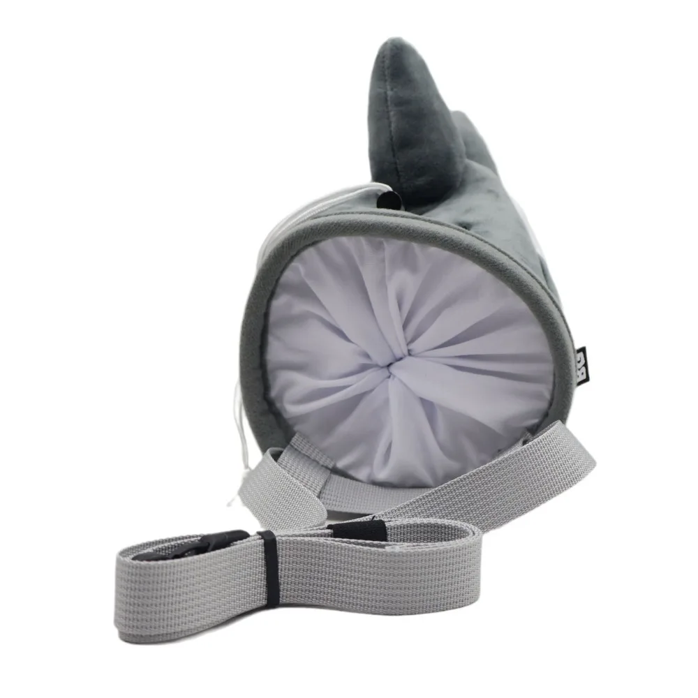 Cute Sloth/Shark Magnesium Powder Bag Flannel Stuffed Animal Rock Climbing Bag Climbing Gear Chalk Bag Outdoor Sports