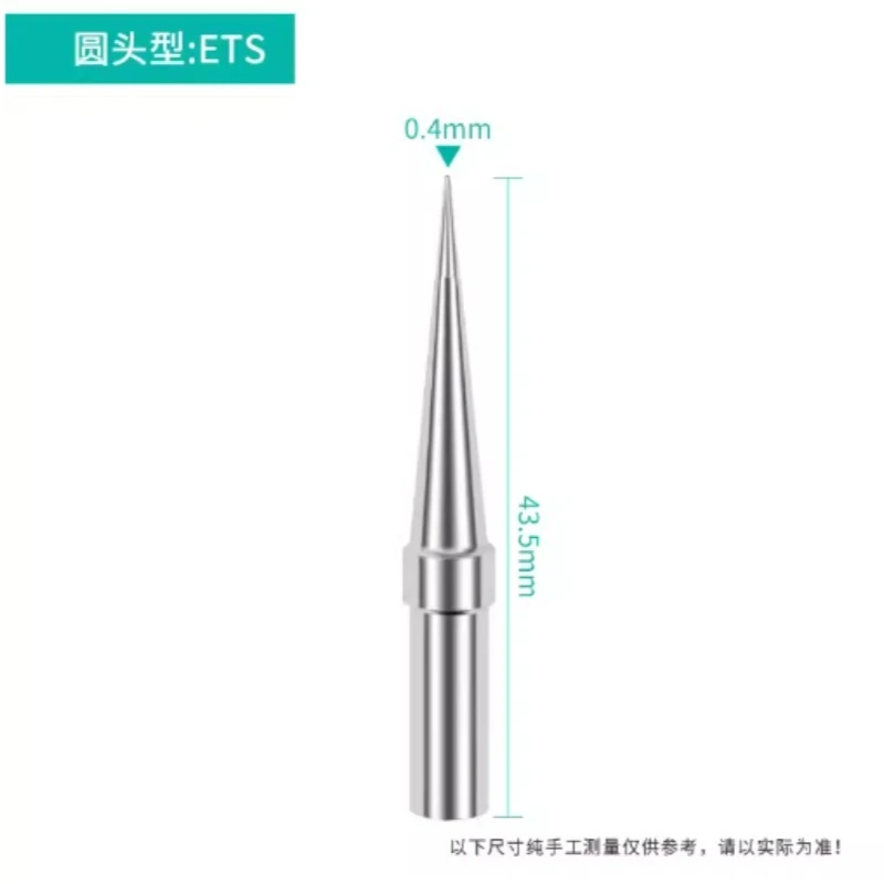 10pcs ETS Soldering Tip Long Conical 0.4mm Fit WELER WES51 WES50 WESD51 WE1010NA WE1010EU PES51 PES50 LR21 LR20 Pencil Iron Bit