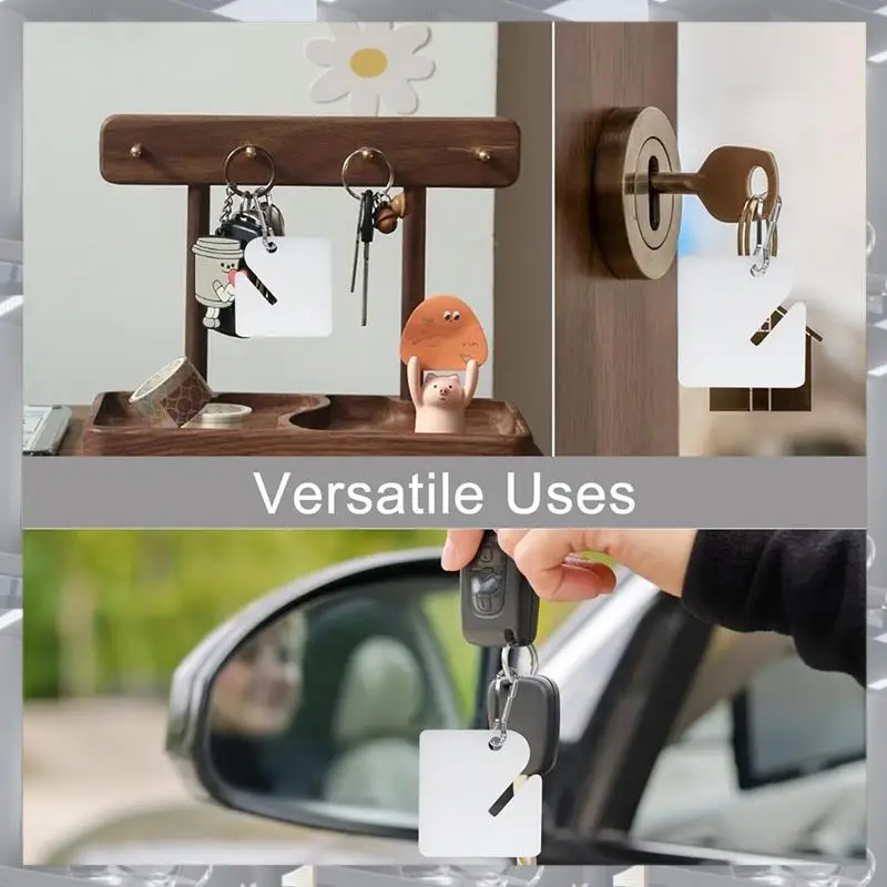 Hot Selling-120 Pcs Key Tags Slotted Plastic Hanging Tags 1.5 Inch White Tags With Metal Snap Hooks For Key Cabinets Boxes Locke