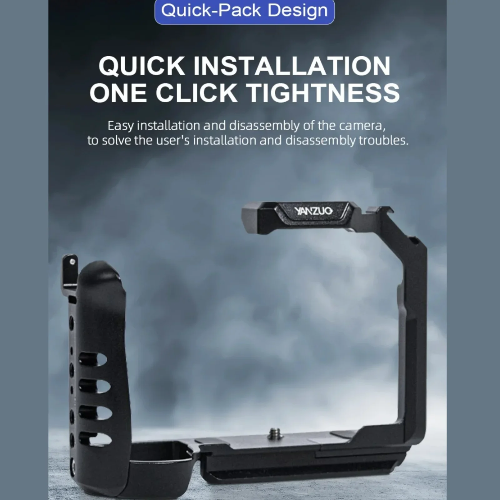 YANZUO Portable Camera G9 Rabbit Cage Kit Suitable For Panasonic Lumlx G9 Camera Metal Protective Frame 1/4 Hole Camera Cage - Image 5