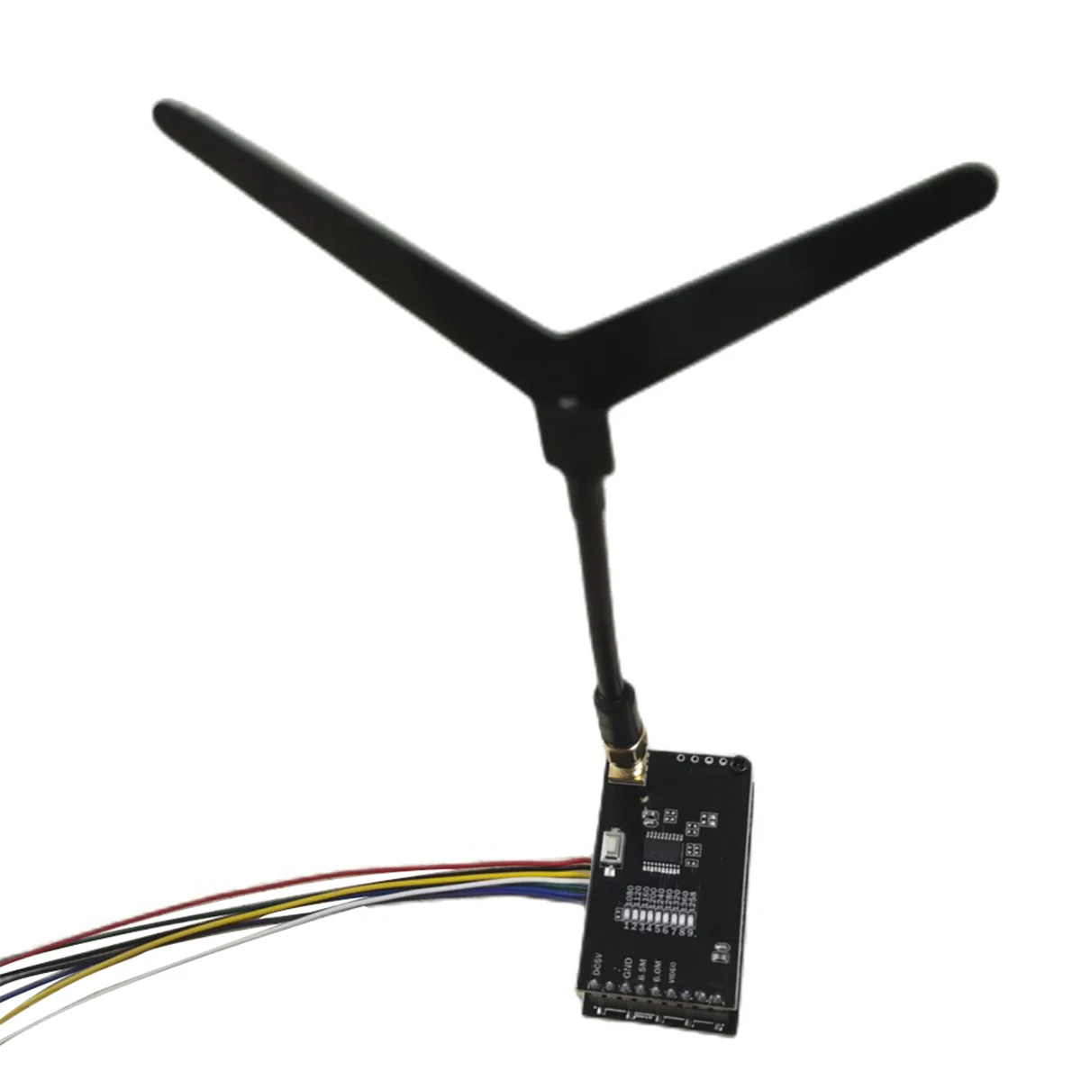 A57G-1.2G 1.3G Kit Pemancar Penerima Transmisi Video VTX VRX 9 Saluran untuk Bagian Model Helikopter Pesawat Drone RC FPV