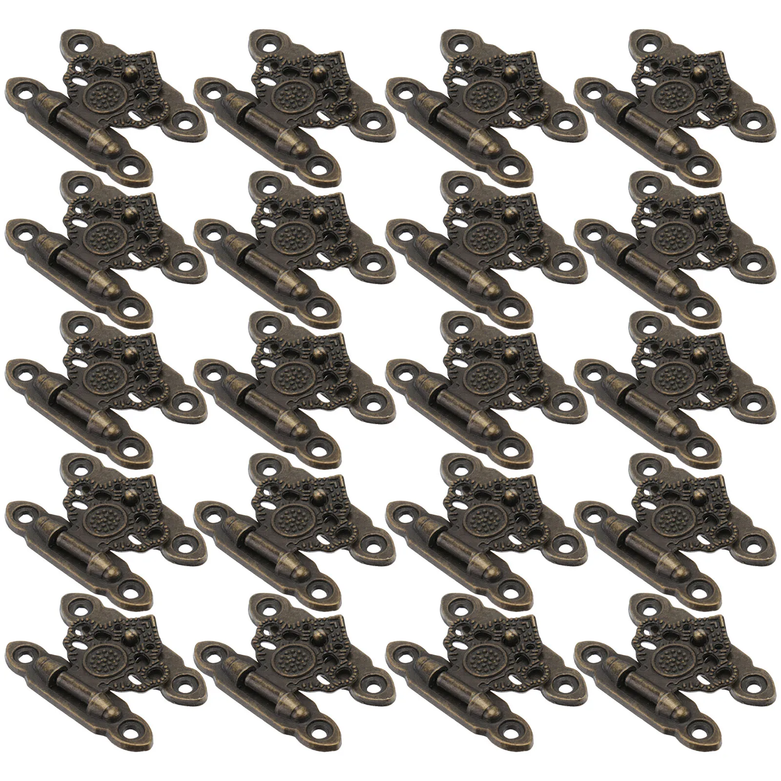 

20Pcs Sturdy Zinc Alloy Suitcase Lock Buckle Metal Hasp Retro Style Decorative Latch