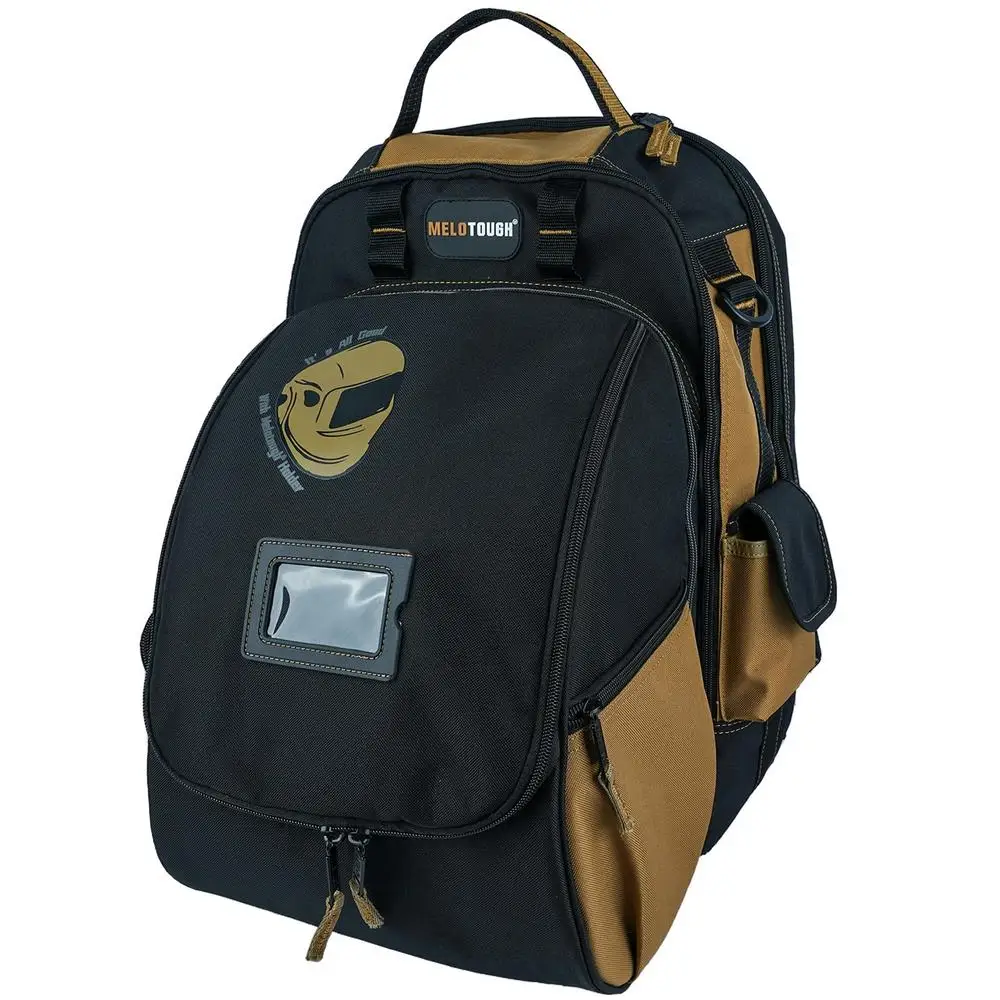 Durable Welding Backpack with Detachable Helmet Bag and Laptop Storage