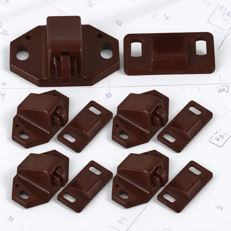 20Pcs Door Ball Catch Cabinet Latch for Cupboards Closets Drawers Furniture Small Size Classic Color Hidden Mounting Design