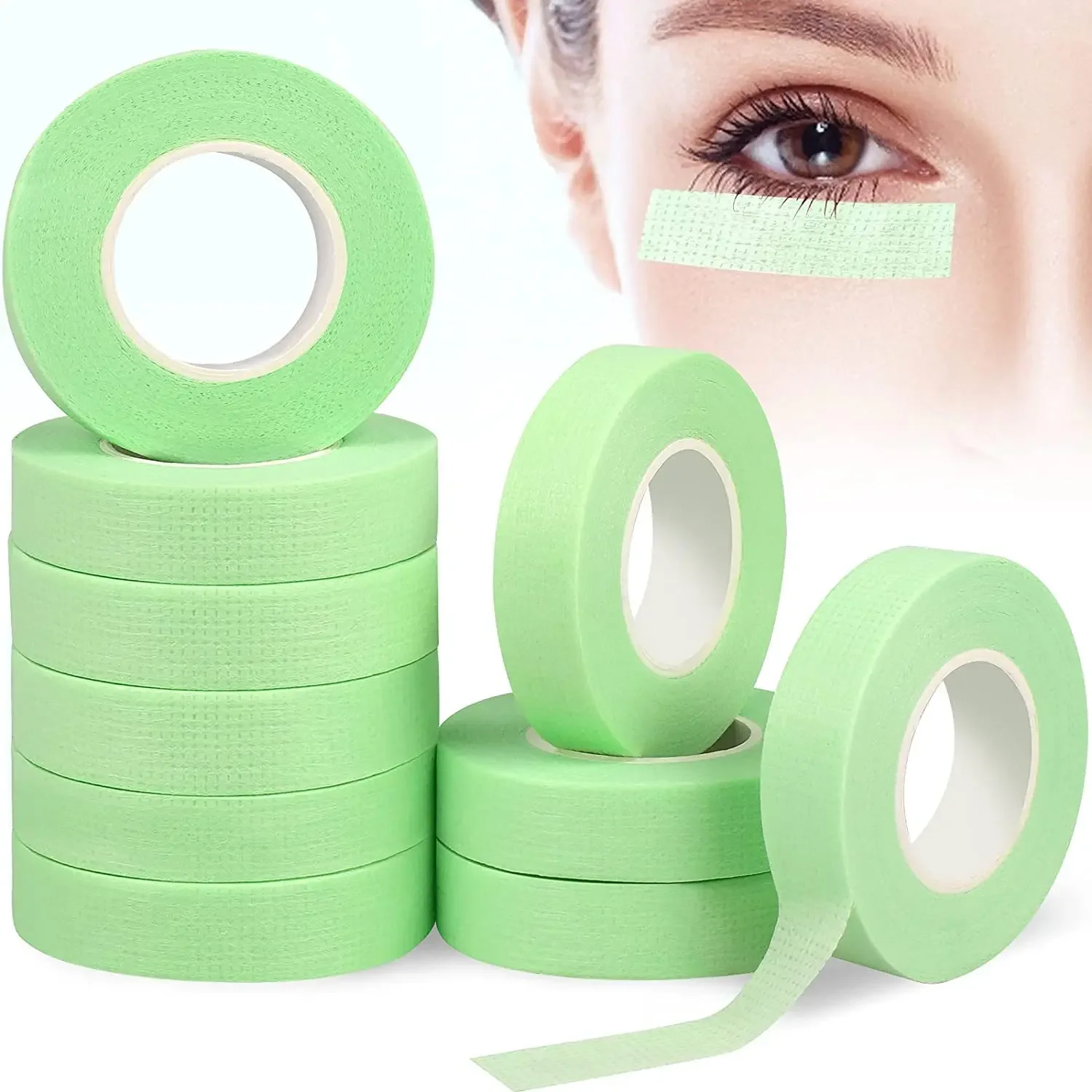 3 stücke/Rollen Falsche Wimpern Verlängerung Band Professionelle Anti-allergie Atmungsaktive Mikroporen Stoff Auge Wimpern Pfropfen Werkzeuge