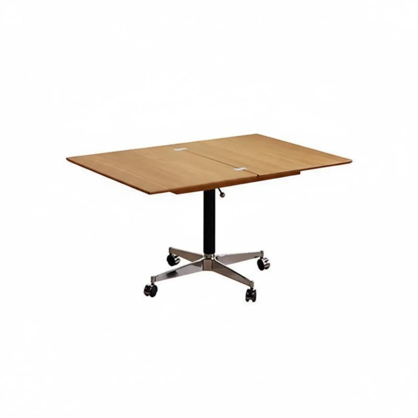 C-Shaped Rolling Table Height-Adjustable Living Room Furniture Multi-Functional Lockable Casters for Apartment Dwellers, Seniors view 5