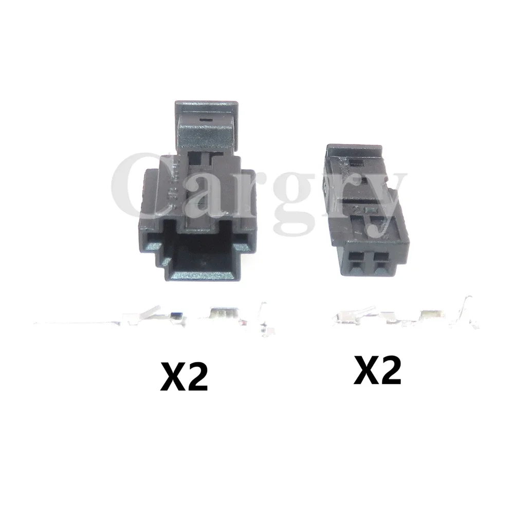 1 Set 2P Black Car Tweeter Speaker Wiring Terminal Socket AC Assembly For BMW 9-968554-1 3-1452577-1 837358302 Auto Accessories