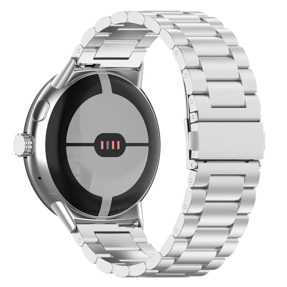 Dla Pixel Watch 2 akcesoria do paska wymienny pasek ze stali nierdzewnej bransoletka ze stali nierdzewnej correa dla Google Pixel Watch band