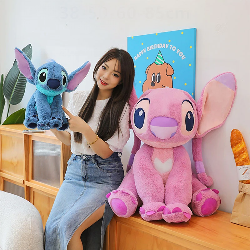 

Kawaii Stitch Plush Toy Angel Filled Doll Cute Stuffy for Kids Birthday Gift Soft Amigurumi Doll Playful Children Present