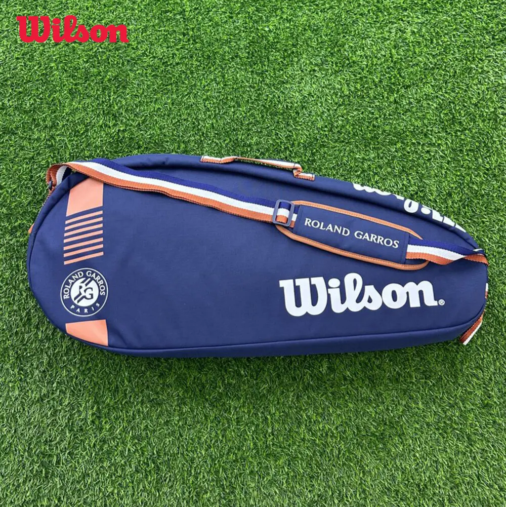 Genuine Wilson 2024 France Open Team 3-6 Pcs Duffel Tennis Racket Bag Roland Garros Clay Court Tournament Tennis Racquet Bag