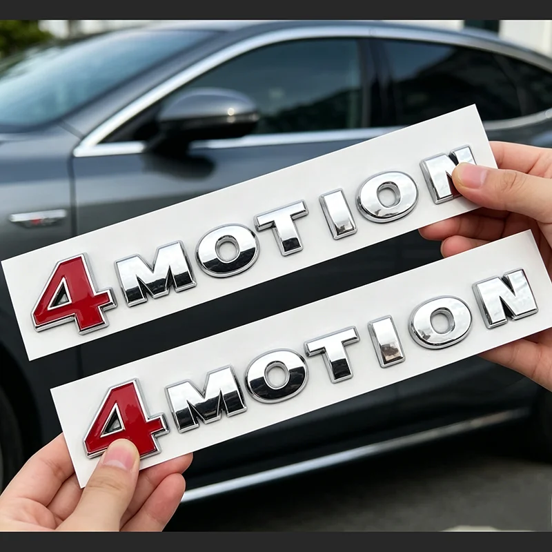 ABS 4MOTION Logo emblema de carrocería de coche pegatina insignia de maletero de coche calcomanía para VW Golf Passat Jetta Touareg Tiguan Polo CC Vento Sagitar