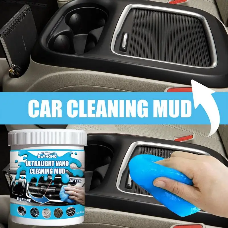 

Dust Cleaning Gel for Car Universal Gel Cleaner for Car Vent 70g Car Cleaning Supplies Car Detailing Cleaning Gel Interior Mud