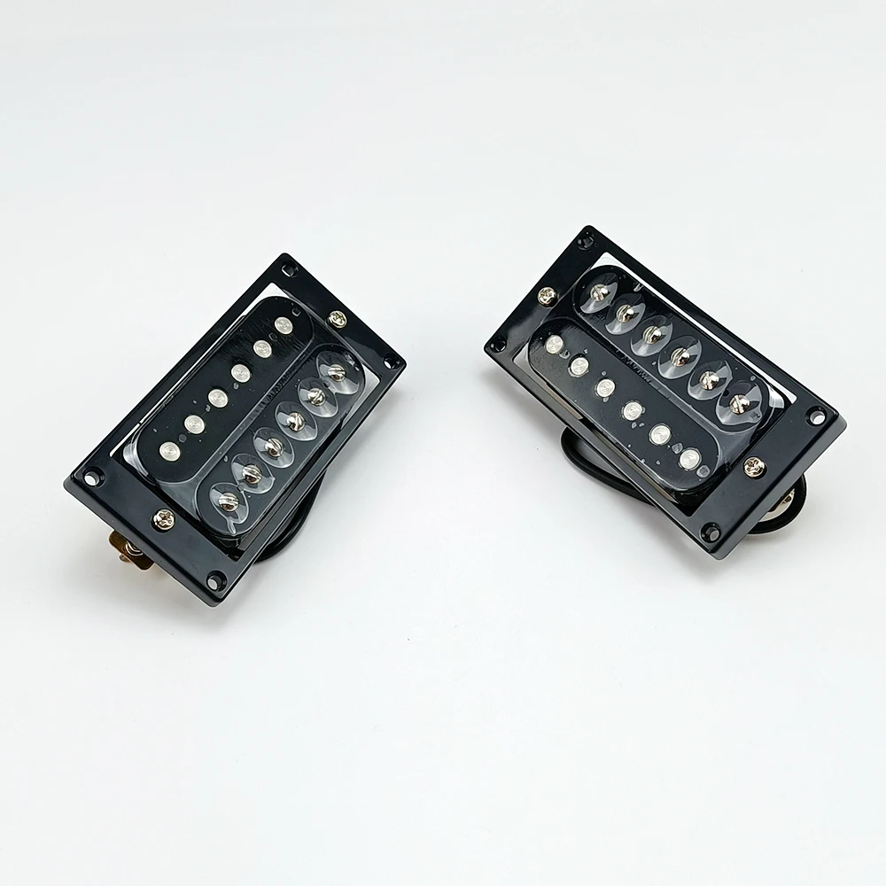 Electric Guitar Pickup Humbucker Double Coil LP Electric Guitar Pickups 50/52mm Neck Bridge Pickup with installing Frame