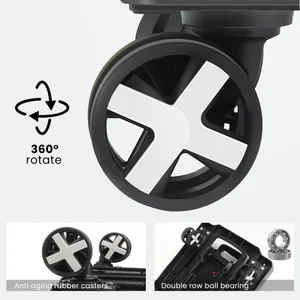 عربة قابلة للطي خفيفة الوزن AIRAJ مع عجلات ، شاحنة يدوية ، سماكة ، مقاومة للاهتراء ، نقل السفر ، أداة مناولة البضائع أفضل 10 مبيعات حقيبة عربة قابلة للطي - رقم 6