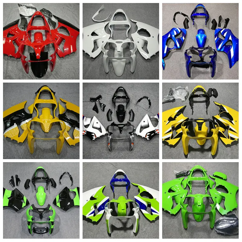 Geeignet für Kawasaki ZX6R 636 2000 01 2002 Motorradverkleidung, komplettes Gehäuse inklusive Tankabdeckung, anpassbare Farbe.