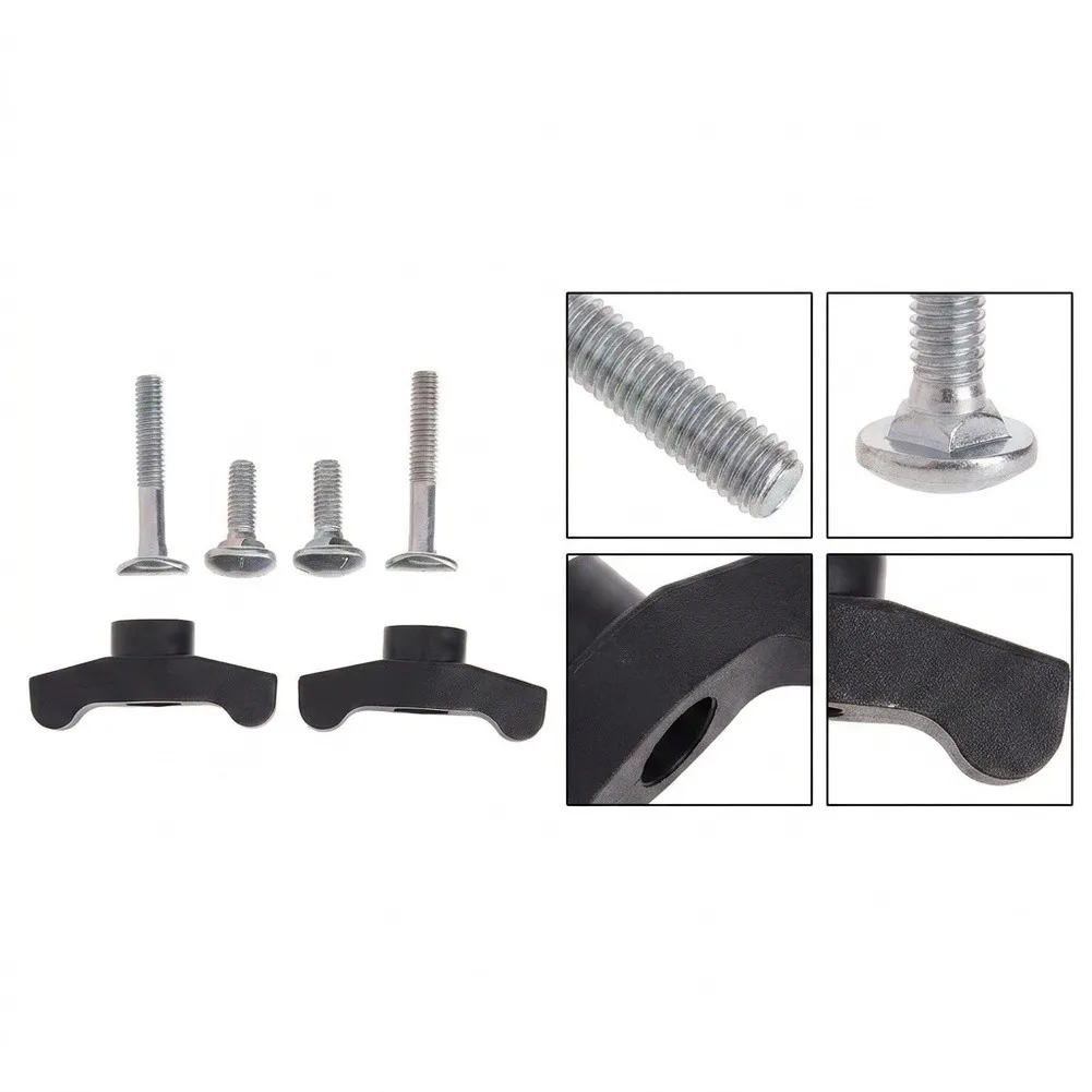 2 Handles and 4 Bolts Handle Bolt Set for Functional Integration in Furniture Components and for Modular Interior Systems
