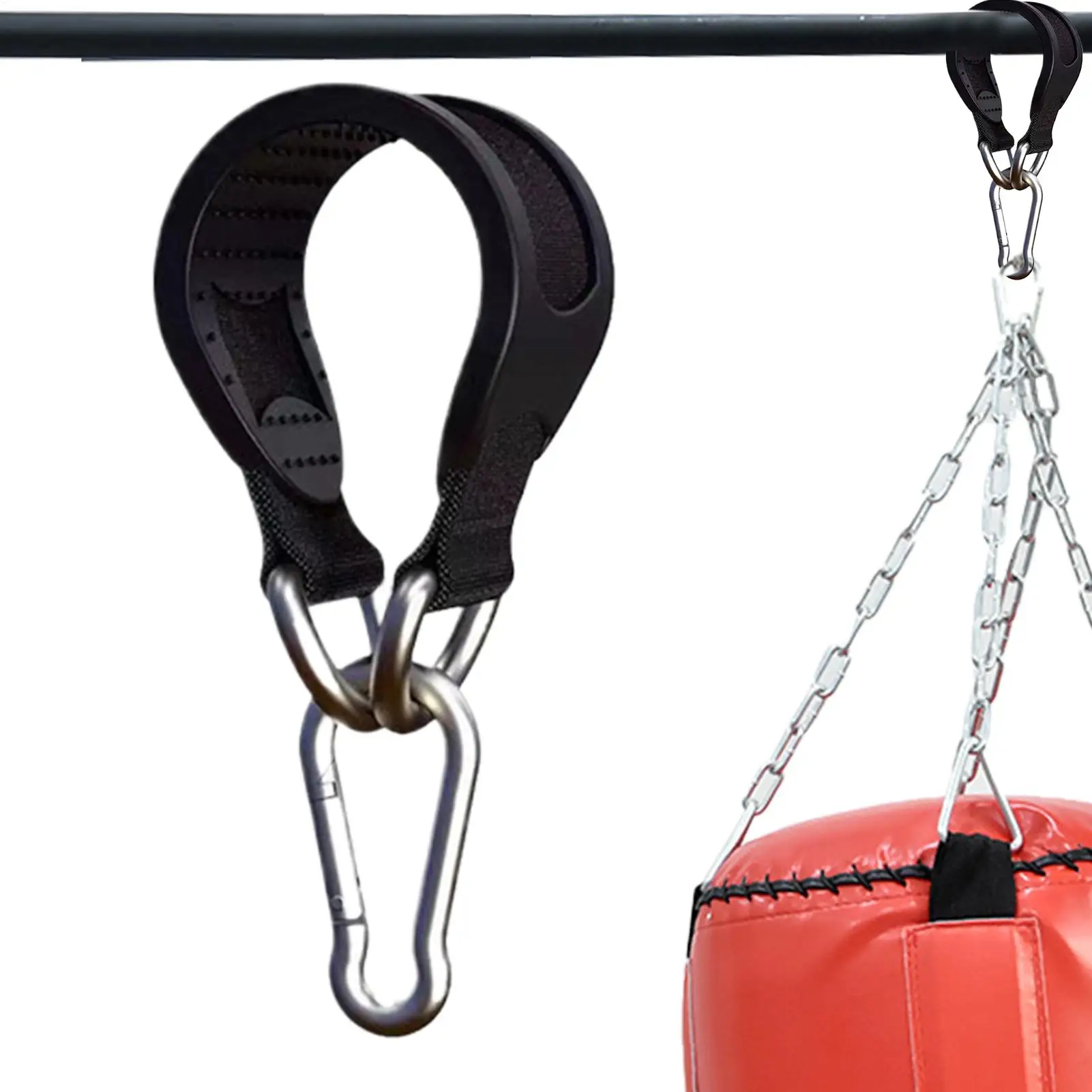 

Tree Swing Straps Heavy Duty Hook Ring Hanging Belt Connecting Belt for Hammock Punching Bag Swing Horizontal Bar