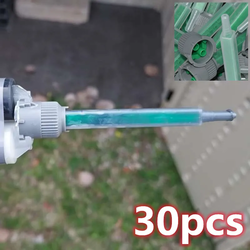 30 Stück Mischdüsen 90mm Statischer Mischer 1:1 Epoxidharz-Mischrohr Bigbong Epoxidharz Quadratische Mischdüse für 50ml 1:1 AB Kartusche – Detail 6