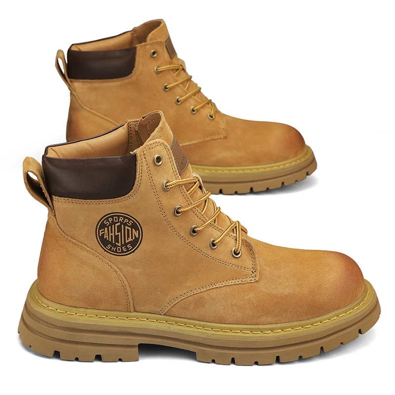 

Мужская обувь 2025 года. Новейшая удобная мужская обувь для отдыха на весну, лето, осень и зиму из ревеня из кожи.