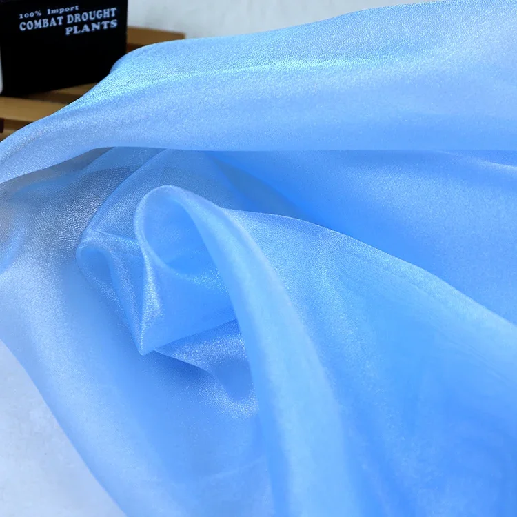 Encryption Organza Mesh Fabric For Wedding Dress Manicure Photo Background Cloth Gauze Tulle Lace Fabric by the meter