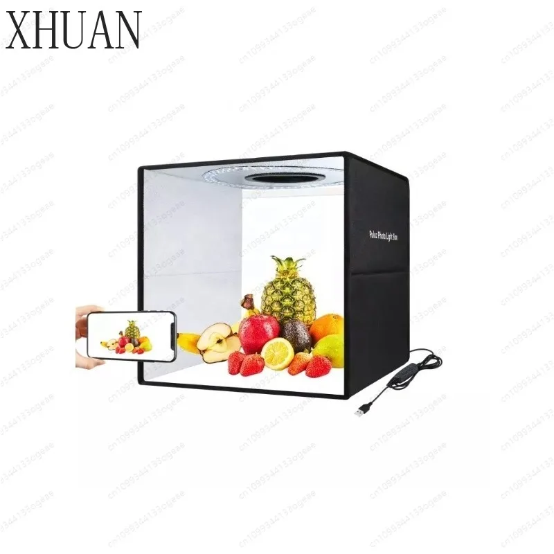 40cm USB Portable Photo Studio Light Box, Foldable LED Tent with 12 Colors Backdrops for Product/Fashion Shooting