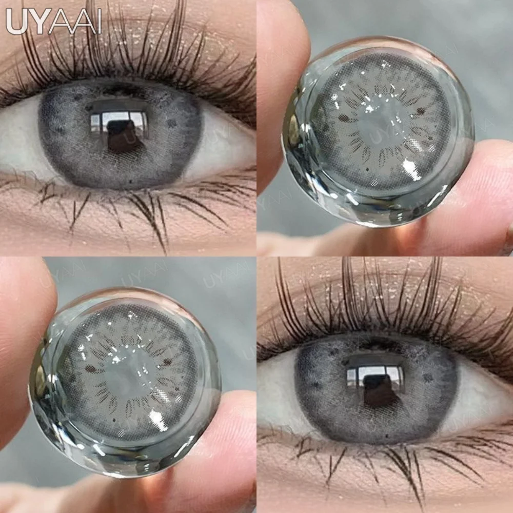 UYAAI 1 Paar farbige Kontaktlinsen für Augen, grüne Schönheitslinsen, braune Modelinsen, hochwertige blaue Augenlinsen, farbige Pupille – Detail 19