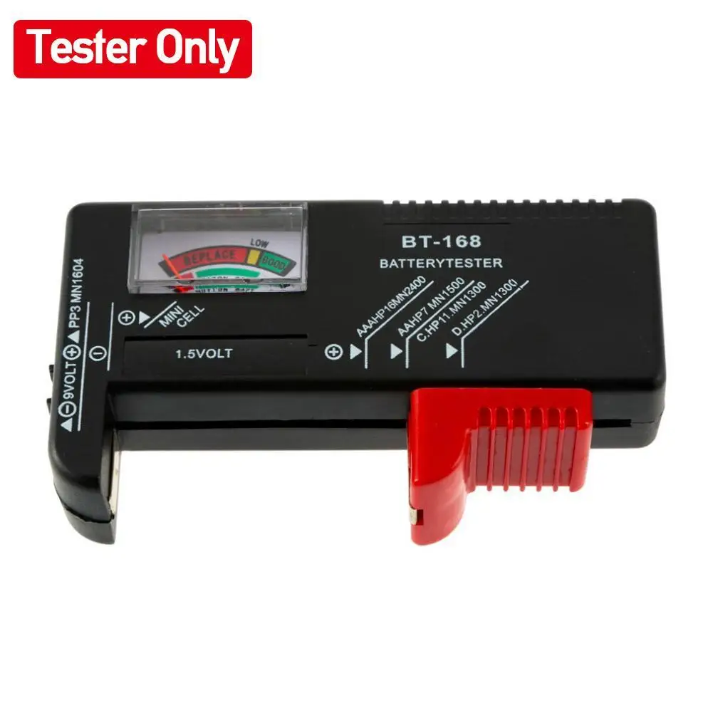 Universal Battery Tester BT-168 with Color Display for AA AAA C D 9V 1.5V Button Cell Voltage Checker
