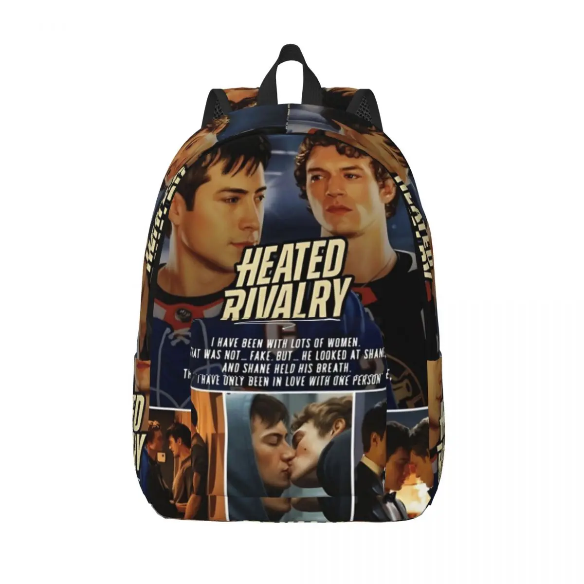 Heated Rivalry Romance TV Series Backpack for Men Women Casual Student Work Daypack Laptop Computer Shoulder Bag Sports