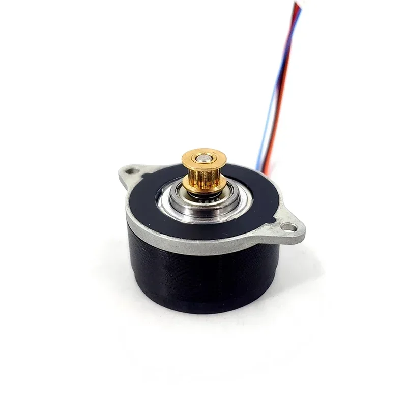 MOONS 0.9 Degree Mini 36mm Round Hybrid Stepper Motor Micro 2-Phase 4-Wire Stepping Motor Pulley Wheel for 3D Printer CNC Robot