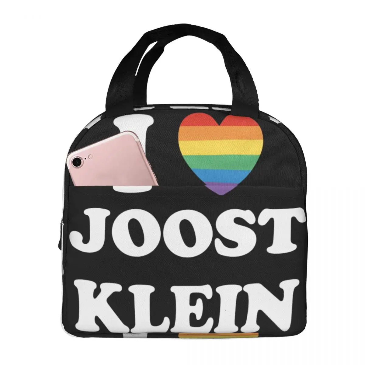 

I Love Joost Klein Lunch Bag Unisex Portable Cooler Insulated Lunch Box Food Bento Box