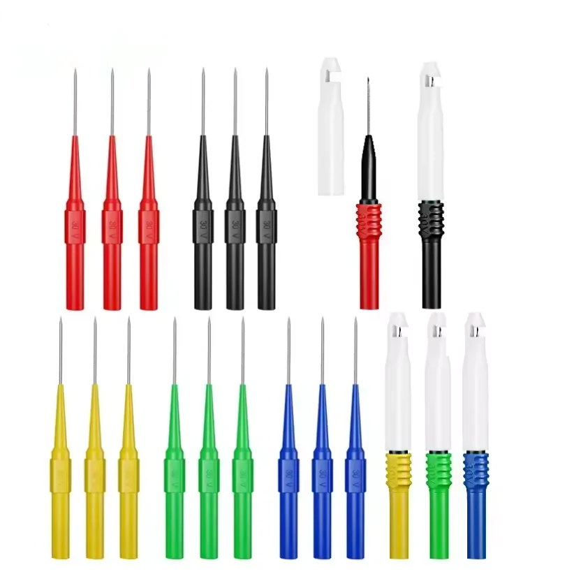 P50075 20PCS Safety Test Probes Multimeter Puncture Back Probe Non-Destructive Insulation Piercing Needle Automotive Tool