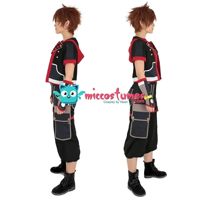أزياء Miccostumes الرجالية Sora التأثيرية أزياء الهالوين وحزام السراويل